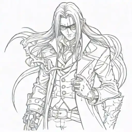 alucard de hellsing tattoo design idea