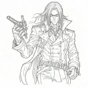 alucard de hellsing tattoo design idea