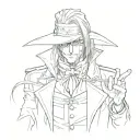 alucard de hellsing tattoo design idea