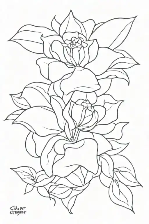 memorial for my grandma Dolores Brusuelas Sainz tattoo design idea
