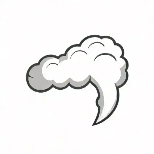 Filler Clouds and Smoke tattoo design idea