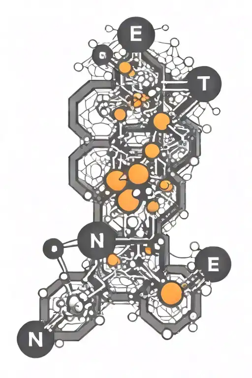 testosterone molecule structure tattoo design idea