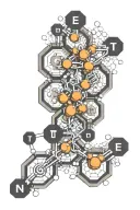 testosterone molecule structure tattoo design idea