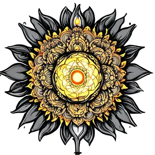 chakras meditation tattoo design idea