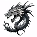 Leo Dragon tattoo design idea