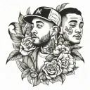 mac Miller inspired tattoo design idea