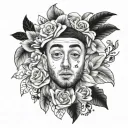 mac Miller inspired tattoo design idea