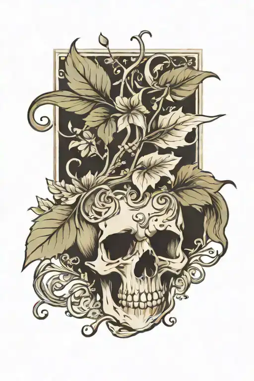 Vine tattoo design idea