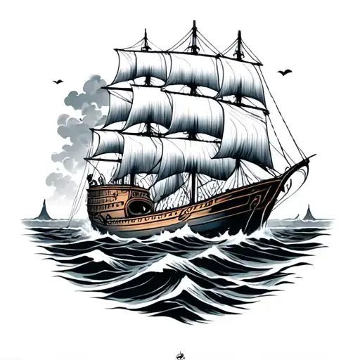 seafaring tattoo design idea
