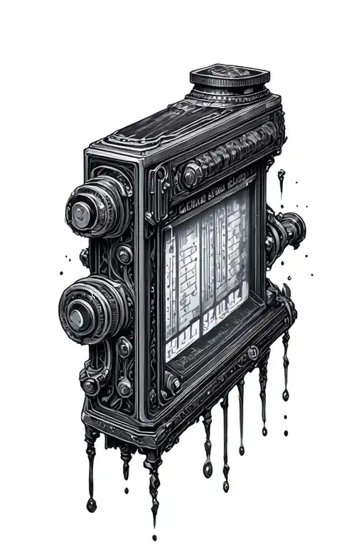Steins Gate divergence meter tattoo design idea