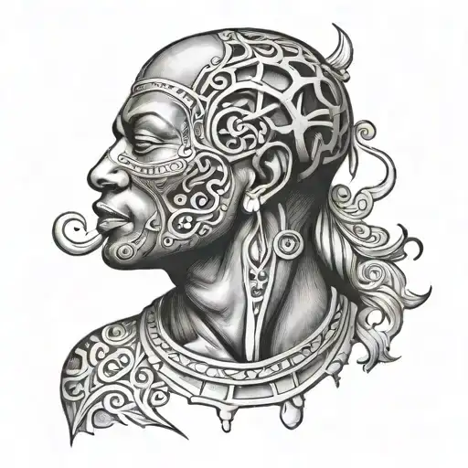 Black Owned, White Slave tattoo design idea
