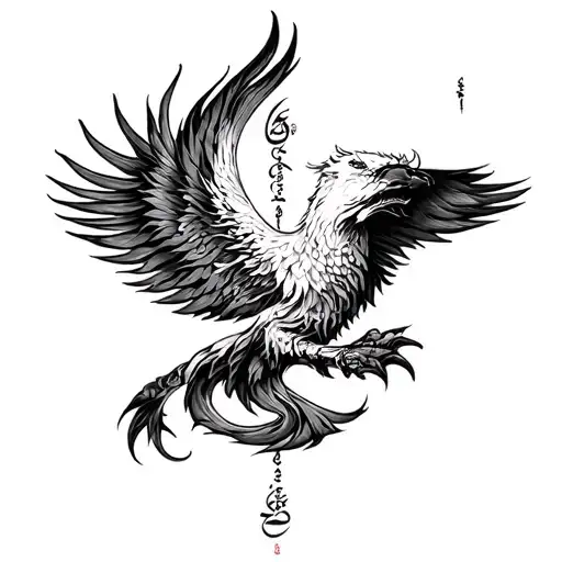 Persian mythology and the artistry of Persian calligraphy tattoo on full sleeve  tattoo design idea