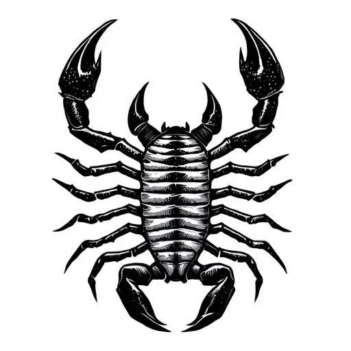 Scorpio Aquarius zodiac sign tattoo design idea