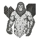 bigfoot and fibinoci  tattoo design idea
