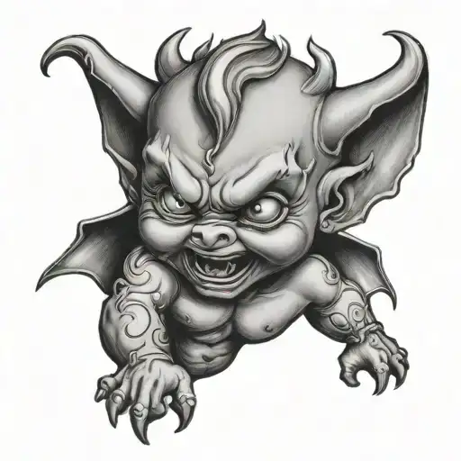 Baby Devil tattoo design idea