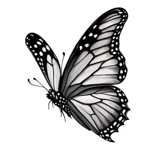 3d Butterfly tattoo design idea