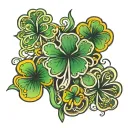 shamrock tattoo design idea