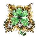 shamrock tattoo design idea