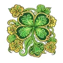 shamrock tattoo design idea