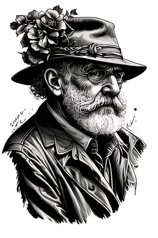 Grandpa Never Met tattoo design idea