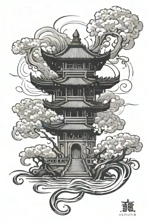 Perfume river hue vietnam spinal back tattoo design tattoo design idea
