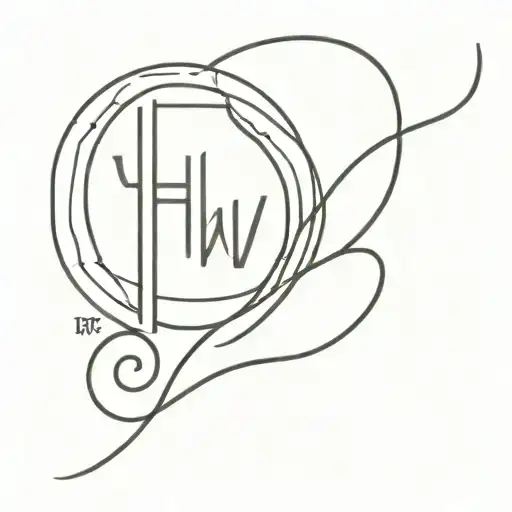 YHWH tiny tattoo tattoo design idea