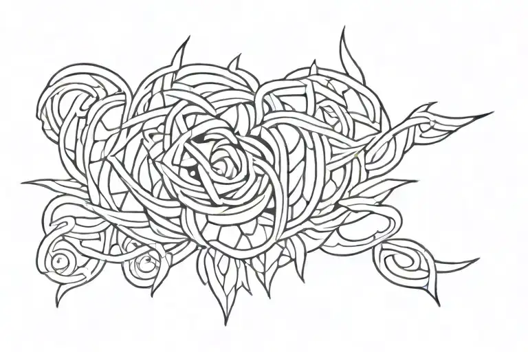 Omnipotent, self-love, wood tattoo design idea