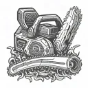 chainsaw tattoo design idea