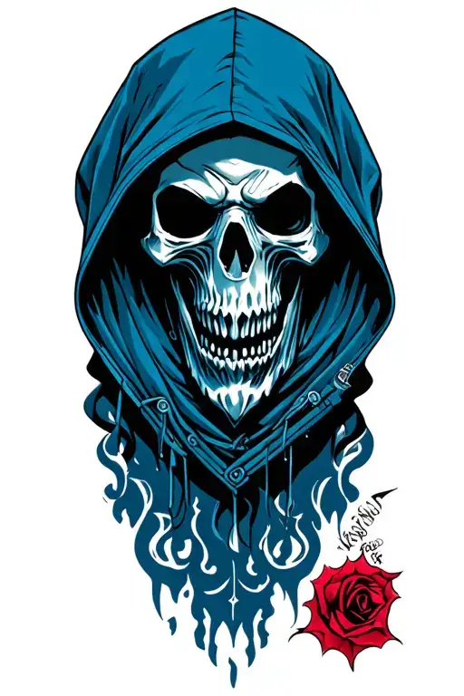 Hooded Reaper tattoo tattoo design idea