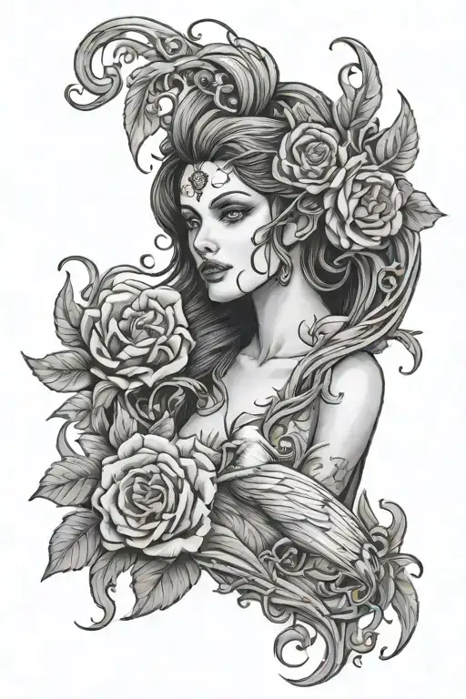 Lilith tattoo design idea
