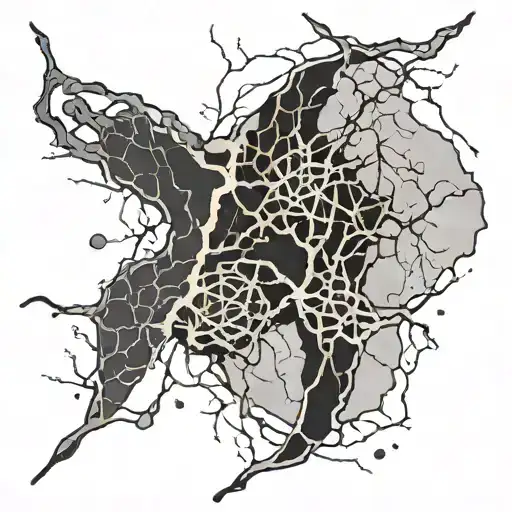 Kintsugi tattoo design idea