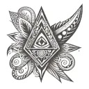 dmt spearhead tattoo design idea