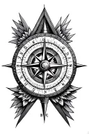 illuminati Consisting a Compass tattoo design idea