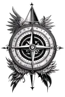 illuminati Consisting a Compass tattoo design idea