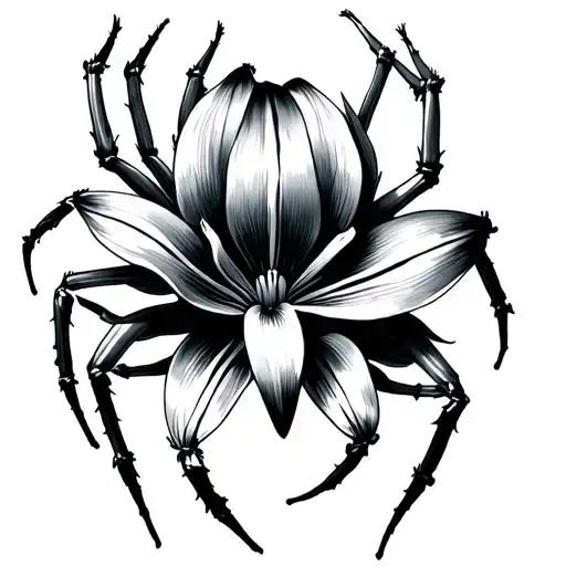 Spiderlily tattoo design idea