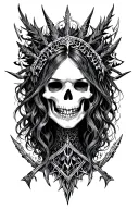 hel nordic godess of death I fear tattoo design idea
