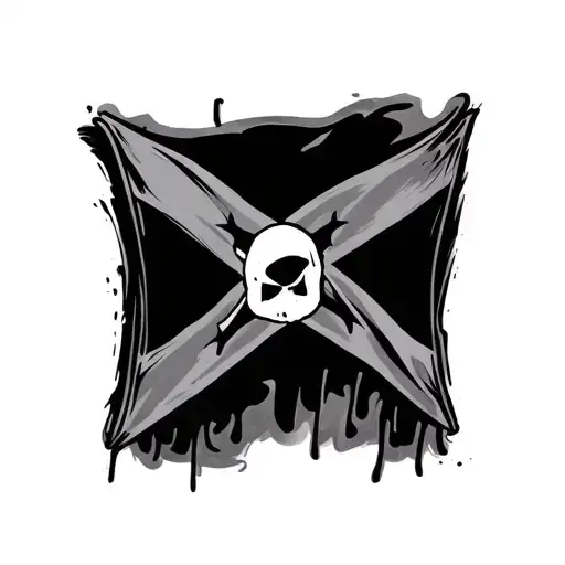 rebel flag tattoo design idea