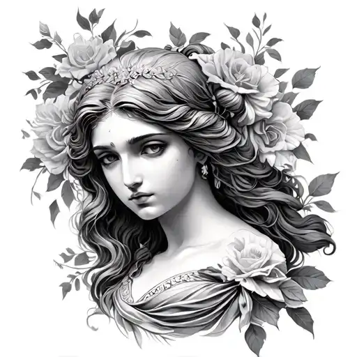 Aphrodite tattoo design idea