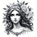 Aphrodite tattoo design idea