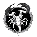 Scorpio And Taurus tattoo design idea