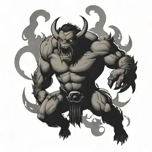 the balrog tattoo design idea