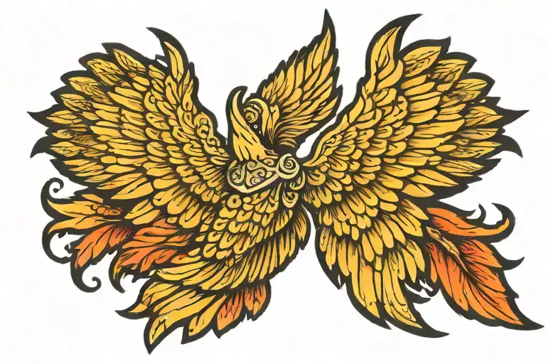 angel wing tattoo tattoo design idea