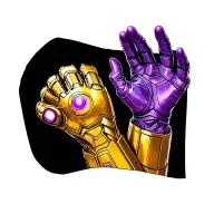 thanos infinity gauntlet snap tattoo design idea