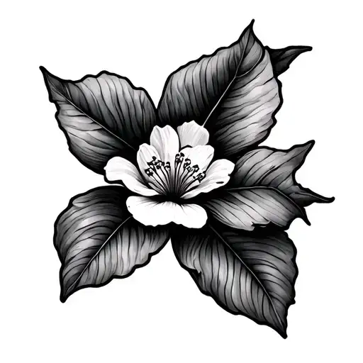 Dogwood Flower tattoo design idea