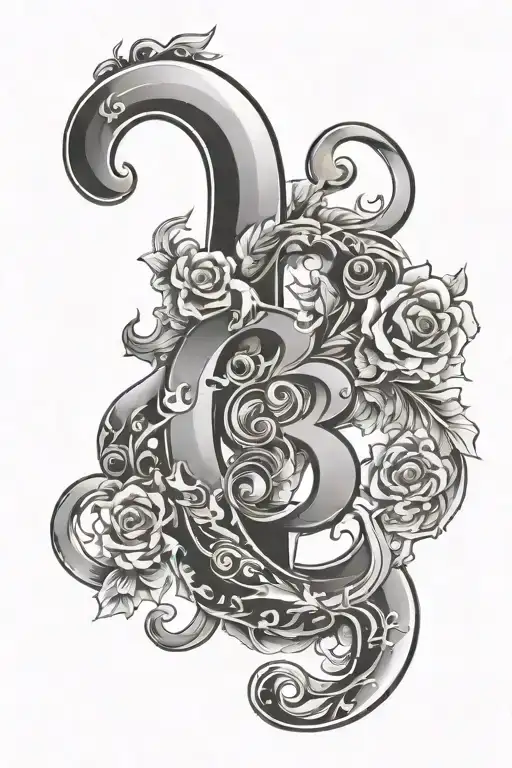 Number 8 tattoo for the inside of arm tattoo design idea