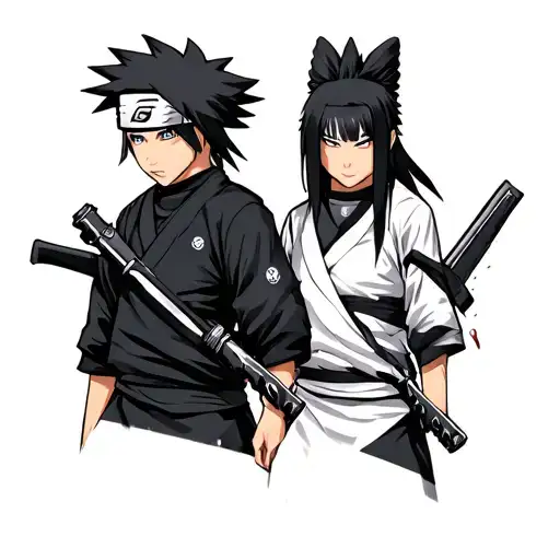 kakashi and Itachi anbu black ops tattoo design idea