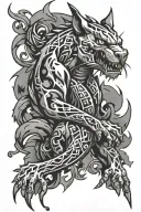 graffiti Poke tattoo design idea