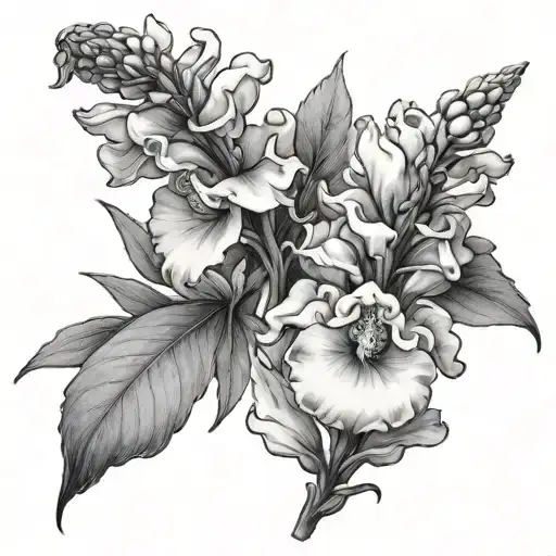 Snapdragon tattoo design idea