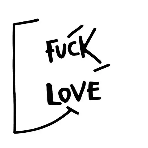 Fuck Love tattoo design idea