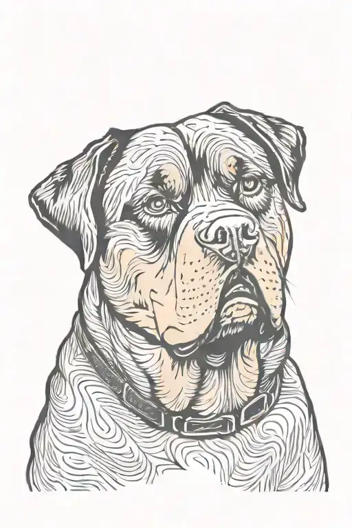 rottweiler breed that passed tattoo design idea